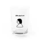 asobiartworksのgirls don't cry Water Glass :front