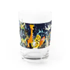 Kazusanの生きてるものの行進  夜 Water Glass :front