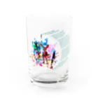 DOTS EMO JUICYの【Vintage Rabbits Collection 02】× Puchi Puchi Water Glass :front