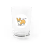 コーギーブレッド（もこもこーぎー）のもこもこーぎー （コーギーcorgi） Water Glass :front