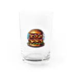 kazu_gのあなたを満足させるバーガーを!（濃色用） Water Glass :front