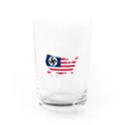 ヨシアスss武装親衛隊大将(ナチ党員幹部)のアメリカ国旗 Water Glass :front