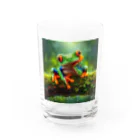 GEKIの肩肘カエル Water Glass :front