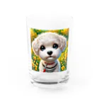 BebeCocoの元気いっぱいトイプードル Water Glass :front