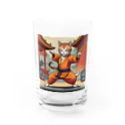 8890のカンフーキャット Water Glass :front