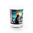 force-11za28の窓辺に佇む猫 Water Glass :front