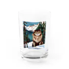 Ppit8のI live in Snow Mountain. Water Glass :front
