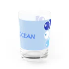 Keiko_Naoko-Art-Japanの海のシンフォニー Water Glass :front