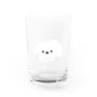 テレパシーズー犬のはなぺろぺろ Water Glass :front