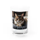 zigerparkのクッションと猫 Water Glass :front