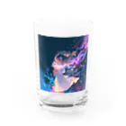 花束娘のFlowers Blooming in the Night Water Glass :front