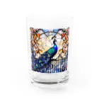 タカヤマ・サイトの絢爛豪華・孔雀 Water Glass :front