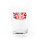 アダメロショップの激熱 - ゲキアツ - 赤文字 Water Glass :front