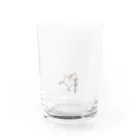 ぽんぽこ屋のこむちゃんけりけり Water Glass :front