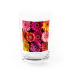 オンラインショップイエローリーフの色鮮やかな綺麗な花 Water Glass :front