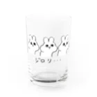 yashushi│SHOPのジロリ…うさぎ【背面無】 Water Glass :front