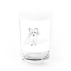 Aki11の震えるオコジョ君 Water Glass :front