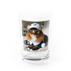 sophie138の猫ゴルファー Water Glass :front