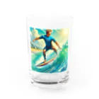mitsuhiroのサーフィン男子 Water Glass :front