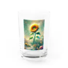 takapoonの「朝日の中の希望」 Water Glass :front