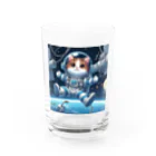 フルヤの宇宙で漂う宇宙飛行猫 Water Glass :front