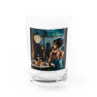 AQUAMETAVERSEの夕暮れ・寛ぎの時間　Tomoe bb 2712 Water Glass :front