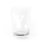 LUNARHOLIC STOREのエヌワイドットエー(通称「ニャ」) ・白 Water Glass :front