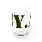 LUNARHOLIC STOREのエヌワイドットエー(通称「ニャ」) ・モスグリーン Water Glass :front
