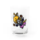 キャットＣのこうじょうけんがくの手前ふっとびキャットＣ Water Glass :front