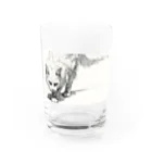 sperz shopの威嚇白猫 Water Glass :front