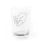 80,000の掬う手 Water Glass :front