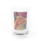 LUIS buleのpumpkin３ Water Glass :front