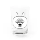DECORの顔芸うさぎ は？ver. Water Glass :front