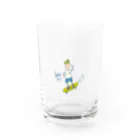 Superのskater boy Water Glass :front