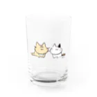 ナナちゃん・ポンちゃんのお店【SUZURI支店】のナナポンちゃん Water Glass :front