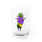 tottoのおじさまネコ(マジシャン／色付き) グラス前面