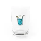 いそがしくてもメシのクリームソーダさん Water Glass :front