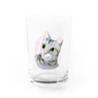 2gawaのねこさん Water Glass :front