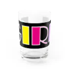 Ushi-Haruのレトロカラフル　GIRL Water Glass :front