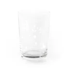 まみっこのお店の夜の町のシャボン玉 Water Glass :front