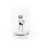 にゃんまるくんのプールガチ勢 Water Glass :front