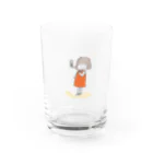 すたじお三日坊主の暑ガール Water Glass :front