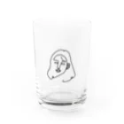 ampluieの一筆書き woman Water Glass :front