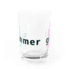 ミドリ ハナ@maro_coのsummer girl【両面ｱﾘ】 Water Glass :front