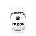 onehappinessのI LOVE DOG　ONEHAPPINESS Water Glass :front