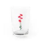 竹条いちいの憂いに手向けるポピー Water Glass :front