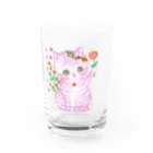 メルティカポエミュウのにゃるる Water Glass :front