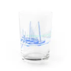 はしもとゆかのヨット Water Glass :front