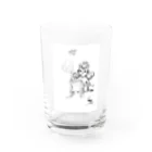 ねこのび屋のテルミンと天使にゃん Water Glass :front