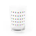 右ねじのprimary colors Water Glass :front